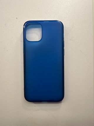 Funda iPhone 12 mini azul transparente