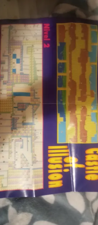 Mapa Castle of Illusion Disney Mickey Mouse Sega