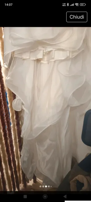 Abito da sposa pizzo manica lunga