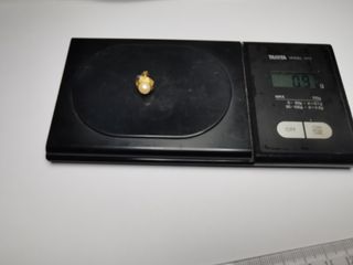 Pendiente Oro 18K Perla 6mm 0.9g Cierre Roscado