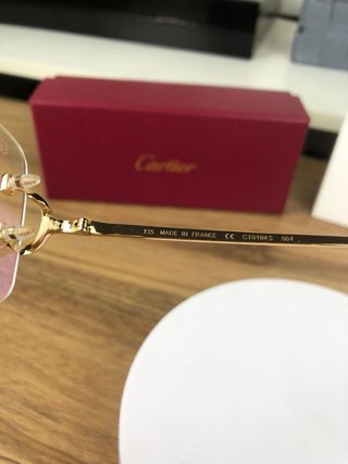 Gafas Cartier Doradas