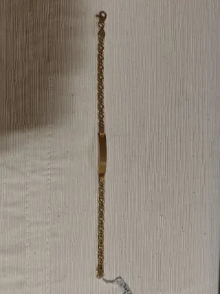 Pulsera Oro 18k con Placa