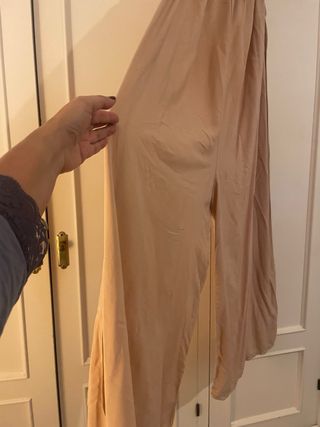 Mono ancho verano beige talla única