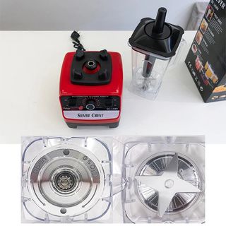 Batidora Licuadora Silver Crest Modelo SC-1589 (rojas)Batidora profesional de encimera, mezclador multifuncional de 2L, para hacer batidos y triturar frutas congeladas y batidos de hielo