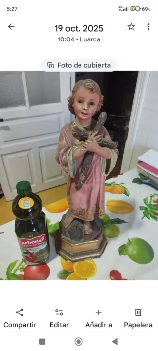 Niño Jesús escultura arte religioso años 1930-40