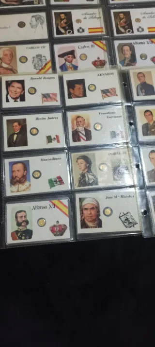 Carnet Moneda Presidentes y Monarcas.no hago envío