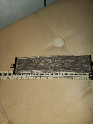 Bracciale in acciaio argentato