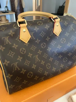 Bolso Louis Vuitton Speedy 30 Marrón/Rojo