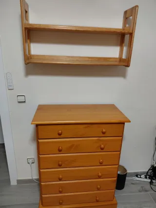 Conjunto dormitorio pino