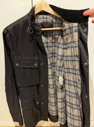 Cazadora Belstaff 3/4 Hombre Talla 46 Negra