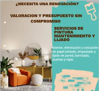 Servicios de pintura y renovación