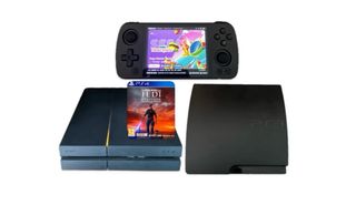 PS4 PS3 slim and Anbernic RG405M