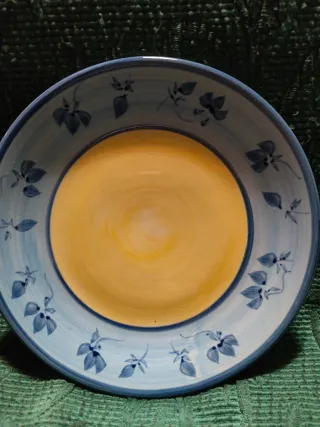 Set Piatto e Ciotola Ceramica Dipinto