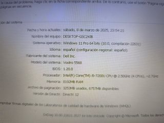 Portátil Dell Core i5 8GB RAM 240GB SSD