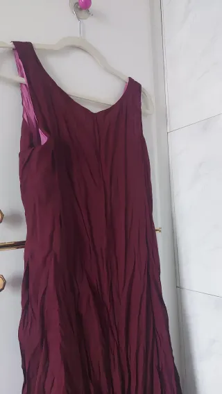 Vestido reversible burdeos y rosa T 40