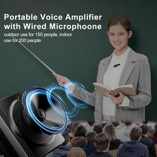 SHIDU amplificador voz 1800mAh BT inalámbrico