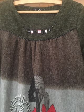 Vestido de invierno mini talla M