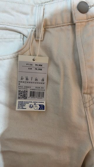 Calças Salsa Brancas Novas Com Etiqueta