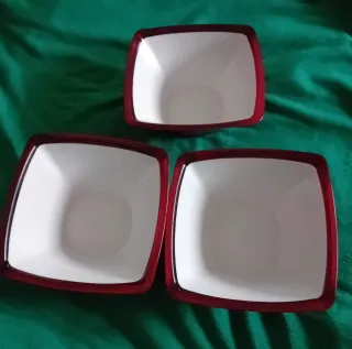 Tris ciotole Omada Design Linea Square Italy