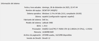 Dell Latitude 5480 i7 16GB 512GB SSD Táctil