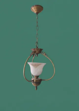 Lámpara de techo colgante dorada