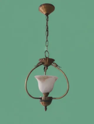 Lámpara de techo colgante dorada