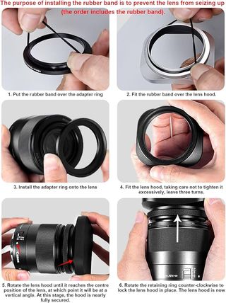 BCMCZCDC parasol 52mm aluminio adaptador 43mm