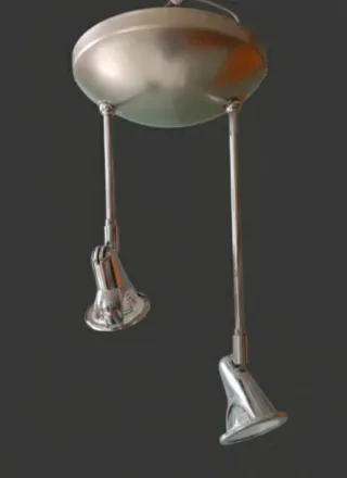 Lámpara de techo colgante doble