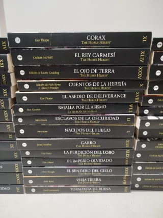 LIBROS HEREJIA DE HORUS COLECCIÓN COMPLETA