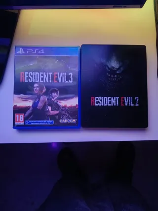 Resident Evil 2 y 3 Steelbook PS4