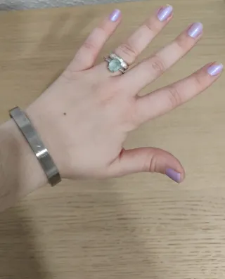 Pulsera de acero plateada