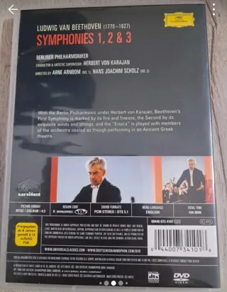 Cofanetto 3 DVD Karajan Beethoven