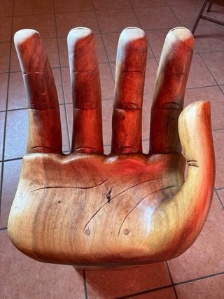 Sedia Mano Legno Massello artigianale