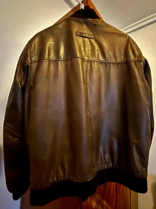 Cazadora de piel McGregor marrón