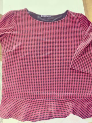 OFERTA 3 X 2 Jersey cuadros rojo y negro