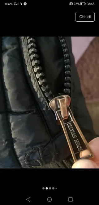 Piumino vera piuma d'oca nero e viola