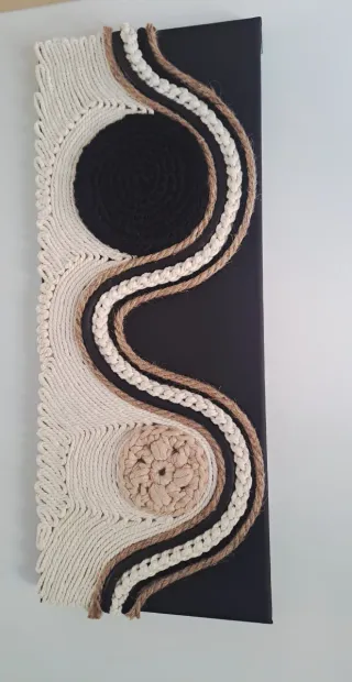 Cuadro Textura Cuerdas Hecho a Mano