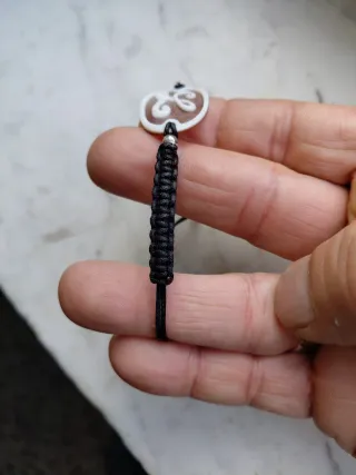 Bracciale cammeo L argento 925 laccio nylon