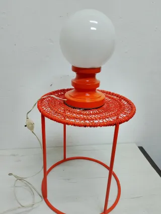 Space age lampara Naranja y Blanca