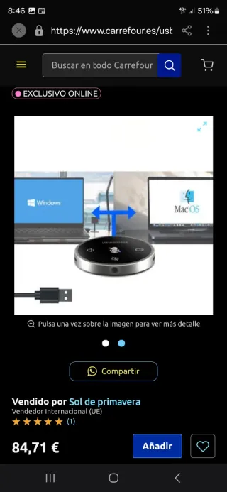 micrófono de conferencia USB de escritorio Q5