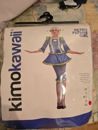 Disfraz Retro Future Girl Kimokawaii XL