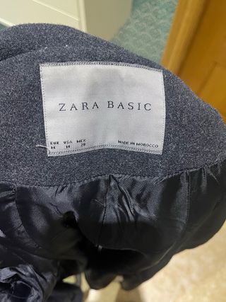 Abrigo Zara Lana Gris
