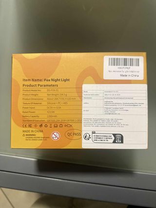 Luce notturna volpe in silicone morbido