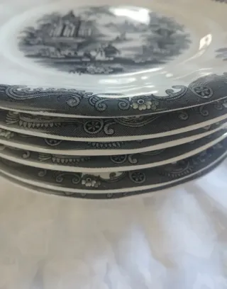 Platos de postre Cartuja de Sevilla