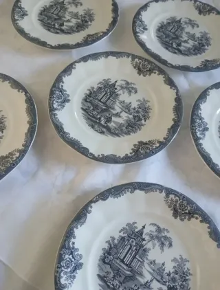 Platos de postre Cartuja de Sevilla