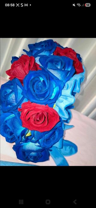 Costume carnevale sartoriale bouquet rose