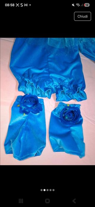 Costume carnevale sartoriale bouquet rose