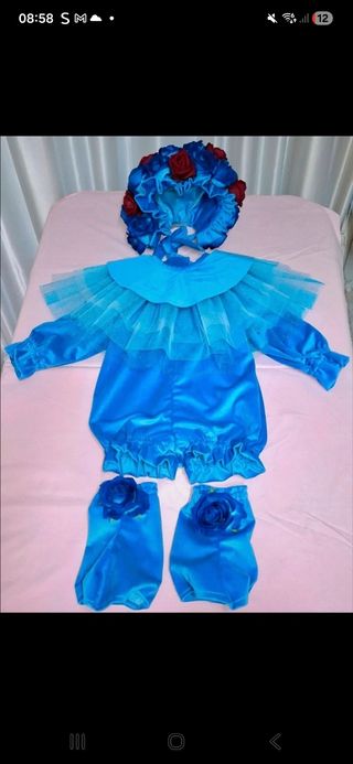 Costume carnevale sartoriale bouquet rose