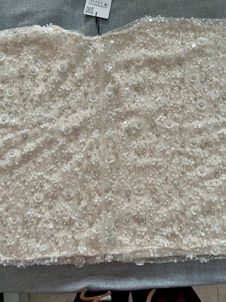 Chaqueta abalorios perlas y lentejuelas Zara