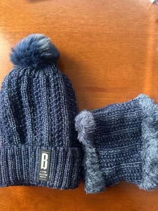 Gorro y braga B STONE COLLECTION azul